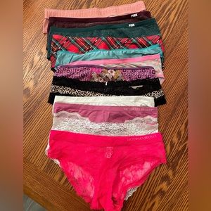 Bundle of 12 NWOT Pink & Victoria’s Secret underwear